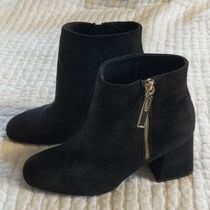 Stradivarius, black heeled boots, size 39